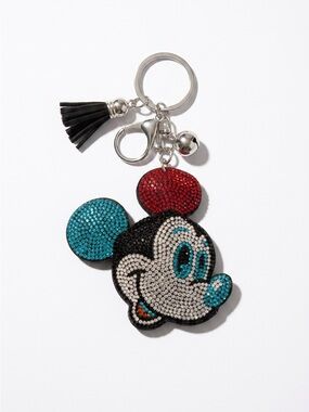 Mickey Mouse Crystal Keychain Bag Backpack Charm